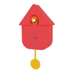 Horloge murale - FISURA - Coucou Rouge - 215 cm x 8 cm x 415 cm - Plastique ABS - Mixte