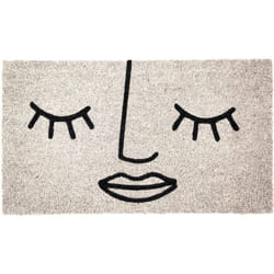 Fisura - Paillasson déco en fibres de coco 70 x 40 cm Visage
