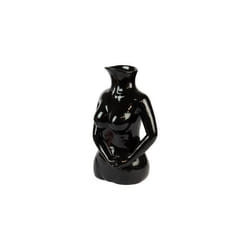 Vase décoratif - FISURA - Buste en céramique - Noir - 17x11x23 cm - Style classique