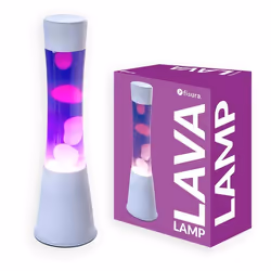 Lampe à lave - FISURA - Vintage - Blanc et violet - 395 cm - 25W