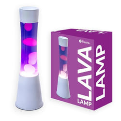 Lampe à lave - FISURA - Vintage - Blanc et violet - 395 cm - 25W