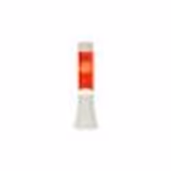 Lampe à lave - FISURA - Vintage - Blanc et rouge - 9x9x31 cm - Électrique