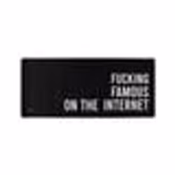 Tapis de souris XXL - FISURA - F****** famous - Noir - Base antidérapante - Étanche