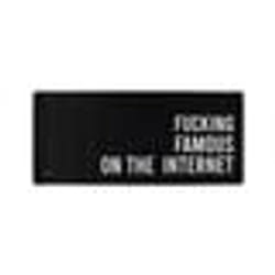 Tapis de souris XXL - FISURA - F****** famous - Noir - Base antidérapante - Étanche