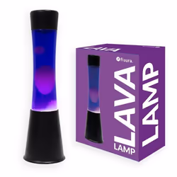 Lampe à lave - FISURA - Violette - Vintage - 11x11x395 cm - Électrique