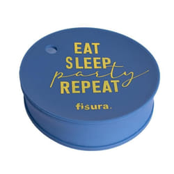 Lot de 3 couvercles de gobelets drogue Eat. Couvercle de gobelet réutilisable. Protection anti-éclaboussures en silicone - Fisura