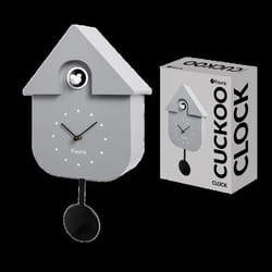 Horloge - Fisura - Horloge coucou bleue avec nuages. Horloge murale originale. 3 piles AA non incluses. 215 x 8 x 415 cm.