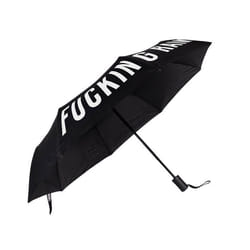 Parapluie - Fisura - Parapluie pliant original “rain”. Mini parapluie noir et blanc. Parapluie pliant automatique. 96 cm diamètre