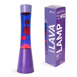Lampe à lave - Fisura - Lampe à lave violette. Base violet et lave rouge. Système de sécurité unique. 11 x 11 x 395 cm