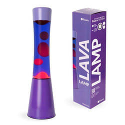Lampe à lave - Fisura - Lampe à lave  violette. Base  violet et lave rouge. Système de sécurité unique. 11 x 11 x 395 cm