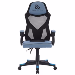 Newskill Gaming Eros, Siège de jeu sur PC, 120 kg, Siège rembourré, Dossier en mesh, Noir/Bleu, Nylon