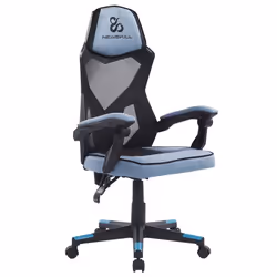 Newskill Gaming Eros Siège de jeu sur PC Siège rembourré Noir, Bleu, Gris