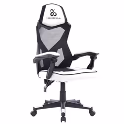 Newskill Gaming Eros Siège de jeu sur PC Siège rembourré Noir, Gris, Blanc - Vue supplémentaire 4