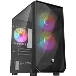 Boîtier PC Gaming - NFORTEC - DYS - Mini Tour MATX - 3 Ventilateurs ARGB 120mm - Noir