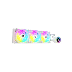 Nfortec NF-WC-ATRIAX-360-W système de refroidissement d’ordinateur Processeur Refroidisseur de liquide tout-en-un 12 cm Blanc 1 pièce(s)