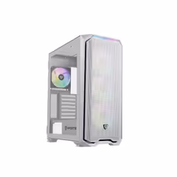 Nfortec NF-CS-KRATERX-W, Midi Tower, PC, Blanc, ATX, EATX, ITX, micro ATX, Acier, Verre trempé, Multicolore