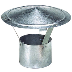 Chapeau galvanisé pour poêle de 110 mm.