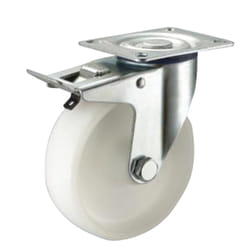 Wolfpack - Roue Industrielle Nylon Plate avec Frein 80mm
