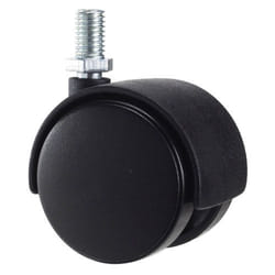 Roue Domestique Nylon Noir Spike M10x50 mm.