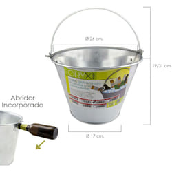 Oryx - Seau galvanisé conique 25,0x19cm 6 Litres de 10'