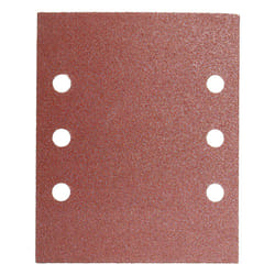 Papier abrasif de rechange avec velcro 114x140 mm. Avec Trous Grain 80 (10 Pièces)