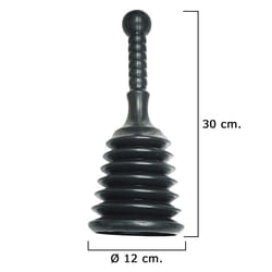 Plongeur à soufflet en caoutchouc ø 12 cm./Hauteur 30 cm.