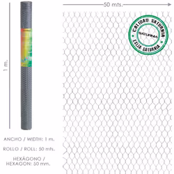 Grillage triple torsion usage domestique - Mesures :  > Taille de la maille/de l?inter-axe : 50 mm.   > Hauteur : 100 cm. ...