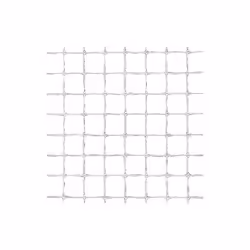 Treillis galvanisé électrosoudé à usage domestique. - Mesures : > Taille lumières/trou : 13x13 mm. > Hauteur : 80 cm. > Roule ...