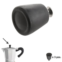 Oryx - Bouton de cafetière à induction en aluminium 6/9/12 tasses (3 pièces)
