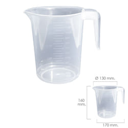 Verre doseur en plastique Passe au micro-ondes 1,2 litre