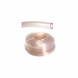 Tube de niveau transparent. - Mesures du tuyau : 8 x 11,5 mm. - Rouleau de 50 mètres. - Transparent.