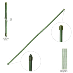 Tutor tige en bambou plastifié Ø 8 - 10 mm. x 90 cm. (Paquet 10 Unités)