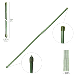 Tutor tige en bambou plastifié Ø 8 - 10 mm. x 120cm. (Paquet 10 Unités)