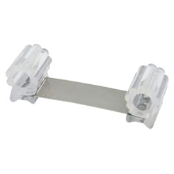 Arrêt de porte en caoutchouc transparent 13 cm.