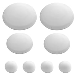 Oryx - Butées Adhésives pour Murs/Portes/Fenêtres/Meubles 2 x ø 60 mm./2 x 40 mm./4x22mm. (Blister 8 pièces)