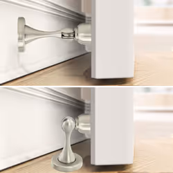 Arrêt de porte magnétique en acier inoxydable extra fort pour mur et sol