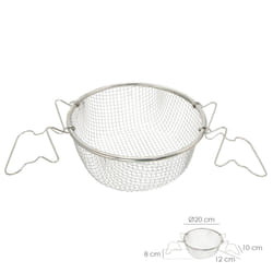 Oryx - Panier à Frire En Acier Inoxydable Avec Anses ø 20 cm.