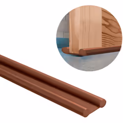 Burlete espuma marron bajo puerta. - Medida: 95 cm. - Se sujeta mediante presión automática. - Realizado en espuma. - Aisla d ...
