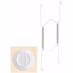 Accroche les assiettes à ressort - Pour assiettes de ø 22 à 26 cm. - Résistant, utile et pratique. - Avec ressort résistant e ...