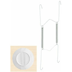 Porte-assiettes à ressort Pour assiettes de ø 22 à 26 cm.