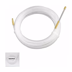 Guide-câble, presse-étoupe, 15 mètres x Ø 4 mm. - Guide presse-étoupe en nylon, résistant et semi-flexible. - Dimensions : 15 ...