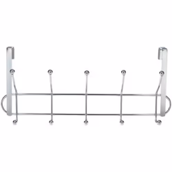 Perchero Metalico Para Puerta 5/10 Ganchos. Terminacion Metalica. - Perchero para puertas con 10 ganchos individuales o 5 gan ...