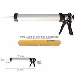 Wolfpack - Pistolet Aluminium/Acier Appliquer Mortier 660 cc. cible