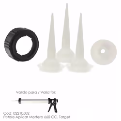 Ensemble d'accessoires/pièces de rechange pour pistolet à mortier cible - Valable pour le code : 02210502 Pistolet en alumini ...