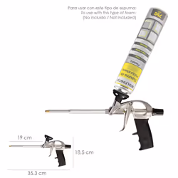 Wolfpack - Pistolet à mousse polyuréthane avec adaptateur ptfe