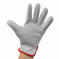 Gants en cuir 7 flower avec cintre (paire)