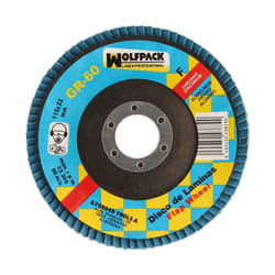 Disque en feuille de papier abrasif au zirconium ø 115x22 mm. 60 grains