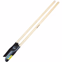 Cavahoyos Acero Forjado Y Mango Madera - Plantadora o perforadora cavahoyos con mangos de madera y hojas de acero forjado, pa ...