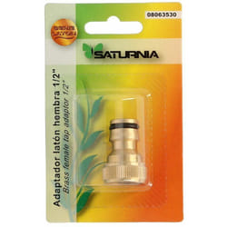 Adaptateur de tuyau en laiton 1/2' femelle.