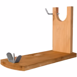 Soporte jamón de banqueta - Color marrón. - Realizado en madera. - Medidas: 38,5 x 16 x 25,5 cm. (Alt) cm. - Se puede colocar ...